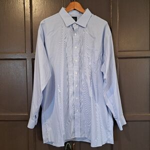 Light blue pinstripe Jos. A. Bank dress shirt